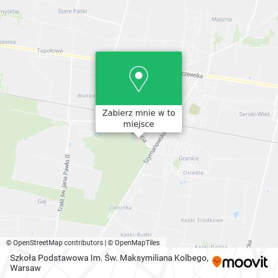 Mapa Szkoła Podstawowa Im. Św. Maksymiliana Kolbego