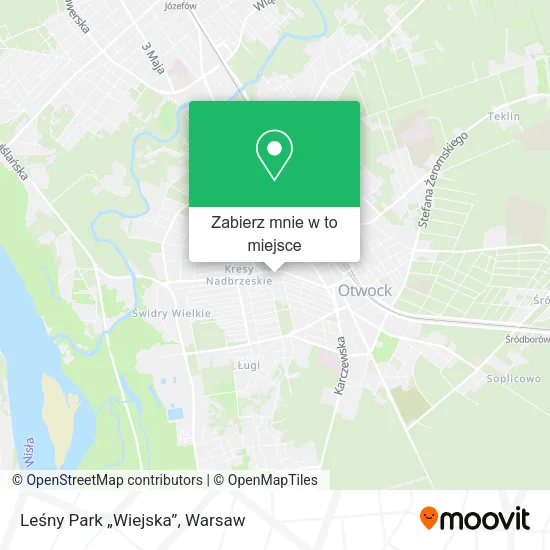 Mapa Leśny Park „Wiejska”