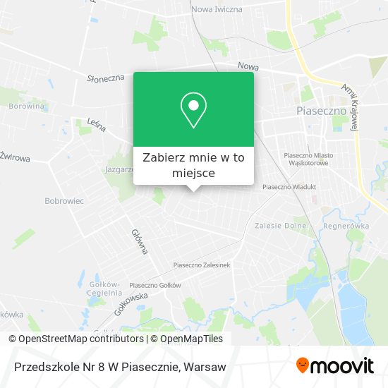 Mapa Przedszkole Nr 8 W Piasecznie