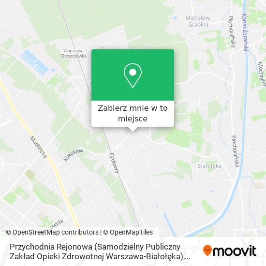 Mapa Przychodnia Rejonowa (Samodzielny Publiczny Zakład Opieki Zdrowotnej Warszawa-Białołęka)