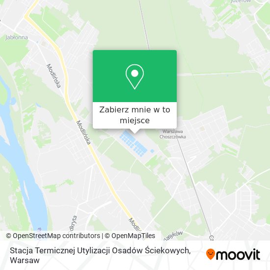 Mapa Stacja Termicznej Utylizacji Osadów Ściekowych