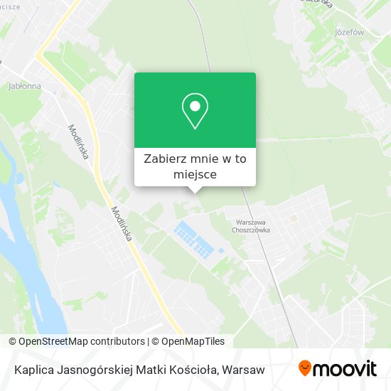 Mapa Kaplica Jasnogórskiej Matki Kościoła