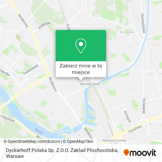 Mapa Dyckerhoff Polska Sp. Z.O.O. Zakład Płochocińska