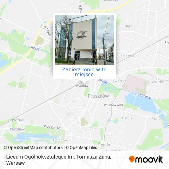 Mapa Liceum Ogólnokształcące Im. Tomasza Zana