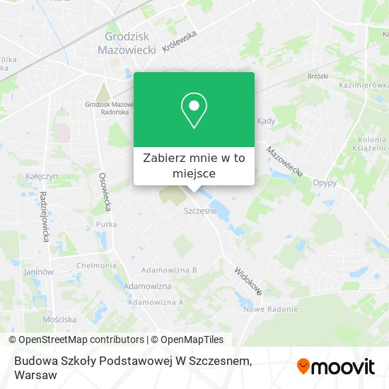 Mapa Budowa Szkoły Podstawowej W Szczesnem