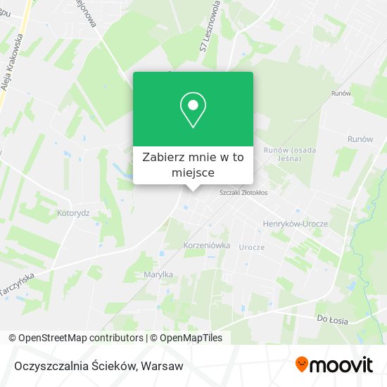 Mapa Oczyszczalnia Ścieków