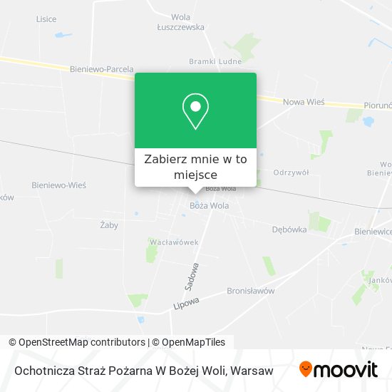 Mapa Ochotnicza Straż Pożarna W Bożej Woli