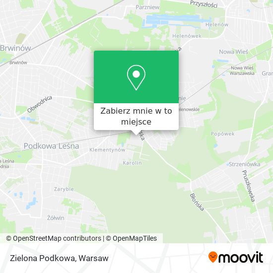 Mapa Zielona Podkowa