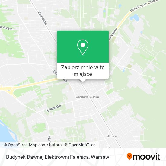 Mapa Budynek Dawnej Elektrowni Falenica