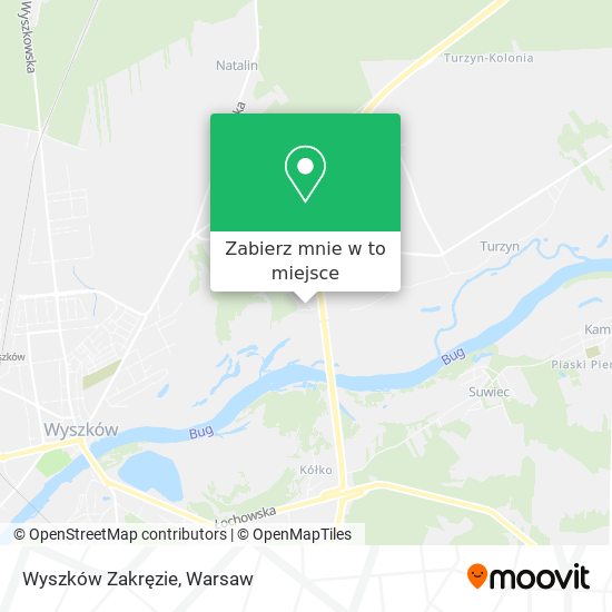 Mapa Wyszków Zakręzie