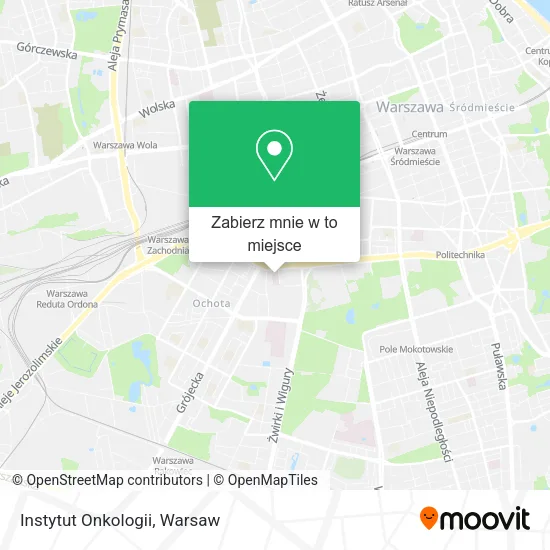 Mapa Instytut Onkologii