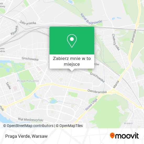 Mapa Praga Verde