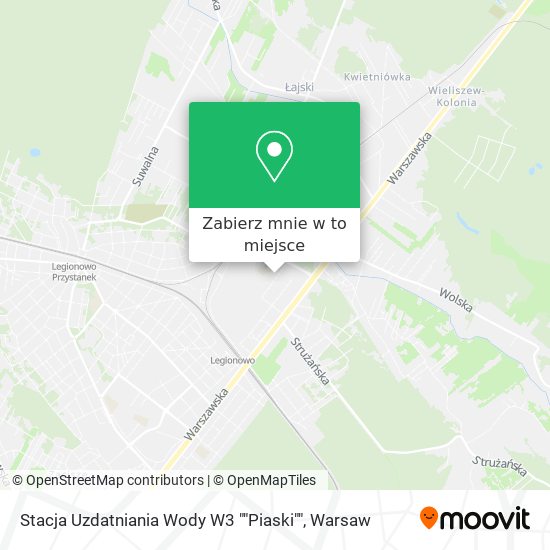 Mapa Stacja Uzdatniania Wody W3 ""Piaski""