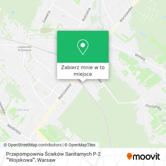 Mapa Przepompownia Ścieków Sanitarnych P-2 ""Wojskowa""