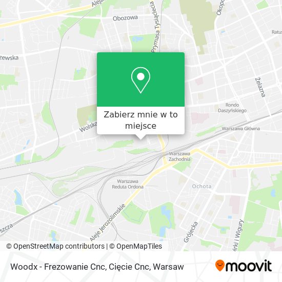 Mapa Woodx - Frezowanie Cnc, Cięcie Cnc