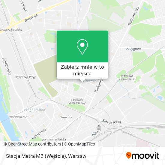 Mapa Stacja Metra M2 (Wejście)