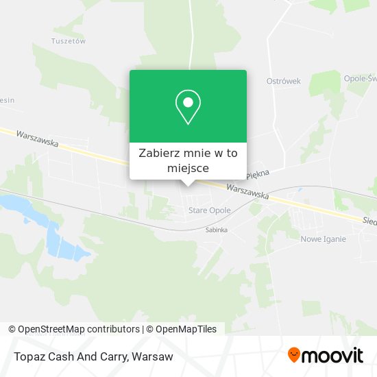 Mapa Topaz Cash And Carry