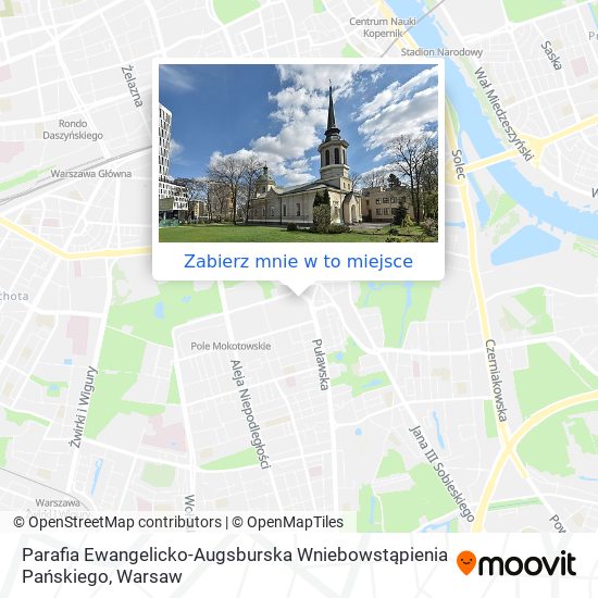 Mapa Parafia Ewangelicko-Augsburska Wniebowstąpienia Pańskiego