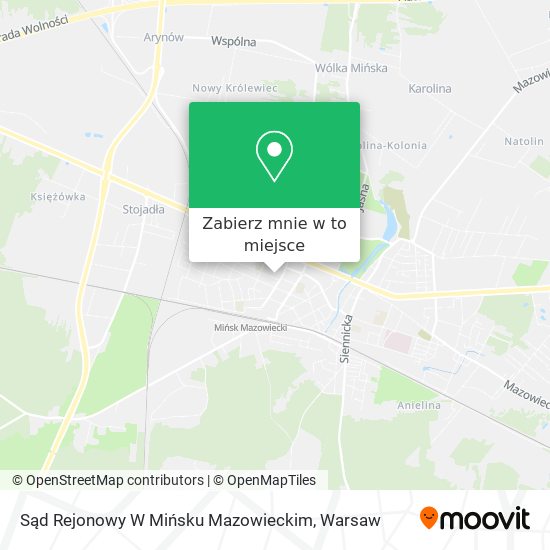 Mapa Sąd Rejonowy W Mińsku Mazowieckim