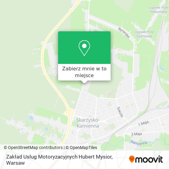 Mapa Zakład Usług Motoryzacyjnych Hubert Mysior