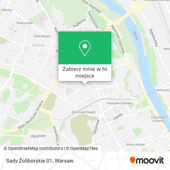 Mapa Sady Żoliborskie 01