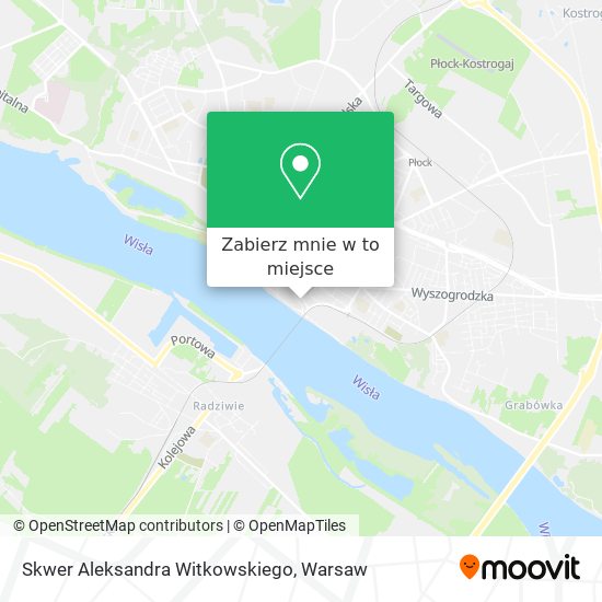 Mapa Skwer Aleksandra Witkowskiego