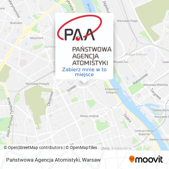 Mapa Państwowa Agencja Atomistyki