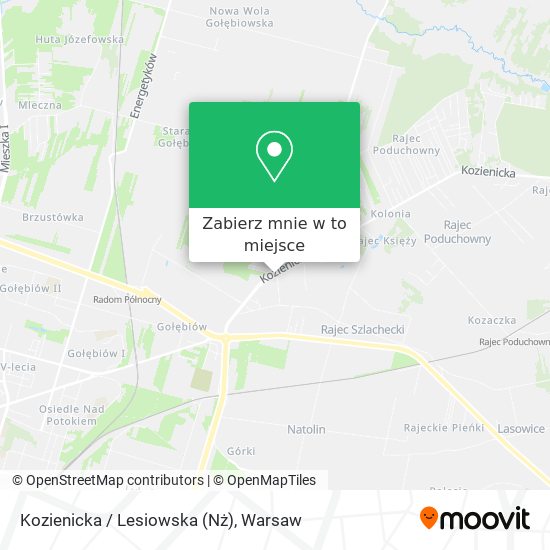 Mapa Kozienicka / Lesiowska (Nż)