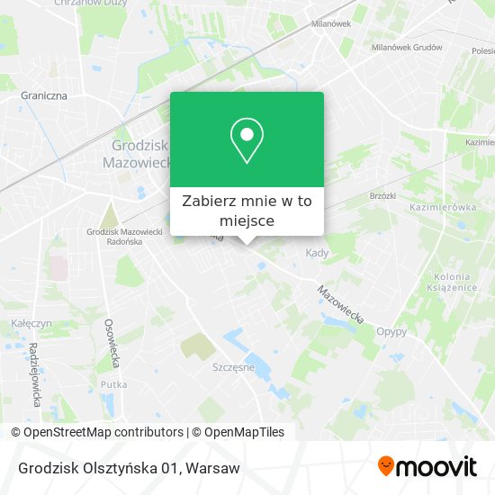 Mapa Grodzisk Olsztyńska 01