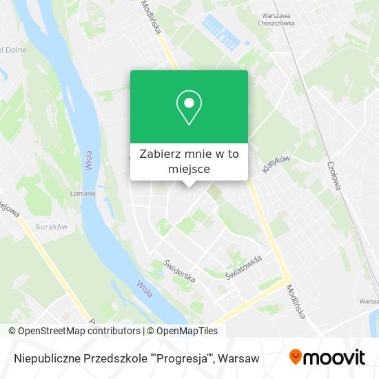 Mapa Niepubliczne Przedszkole ""Progresja""