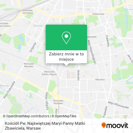 Mapa Kościół Pw. Najświętszej Maryi Panny Matki Zbawiciela