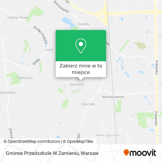 Mapa Gminne Przedszkole W Zamieniu