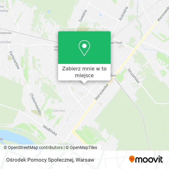 Mapa Ośrodek Pomocy Społecznej