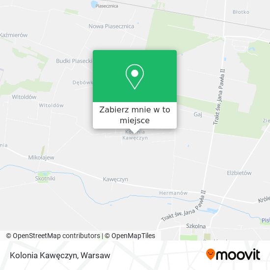 Mapa Kolonia Kawęczyn