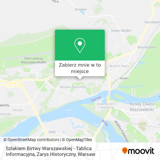 Mapa Szlakiem Birtwy Warszawskiej - Tablica Informacyjna, Zarys Historyczny