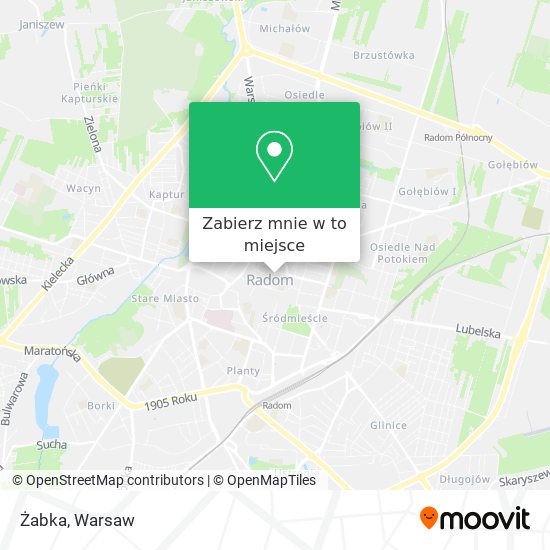 Mapa Żabka