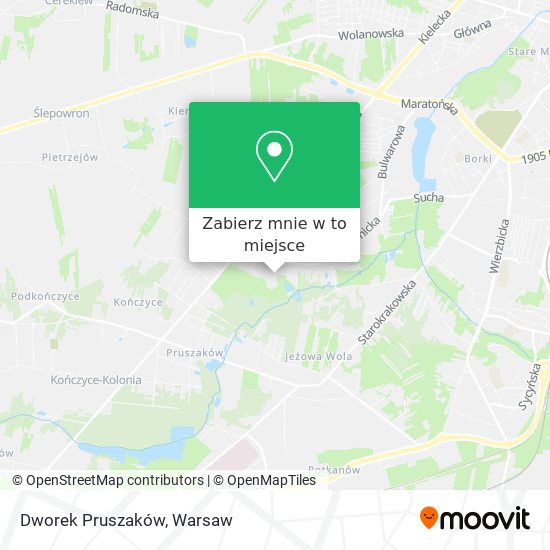 Mapa Dworek Pruszaków