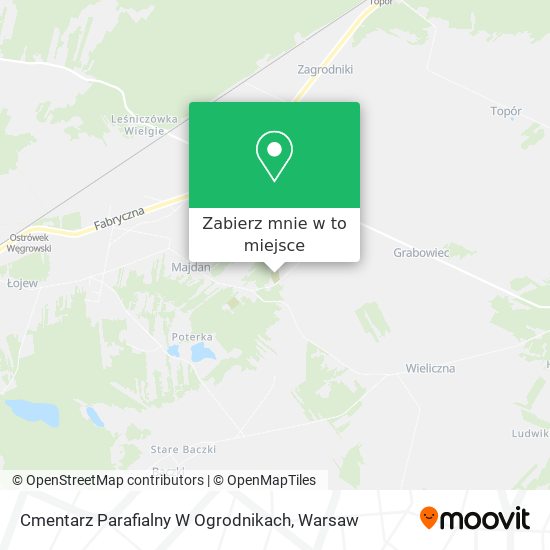 Mapa Cmentarz Parafialny W Ogrodnikach