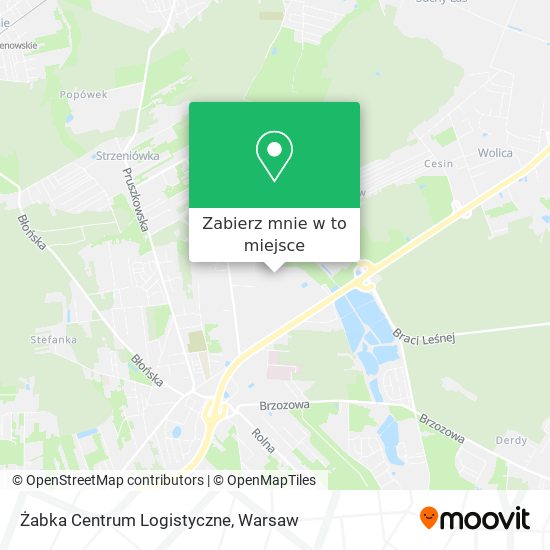 Mapa Żabka Centrum Logistyczne