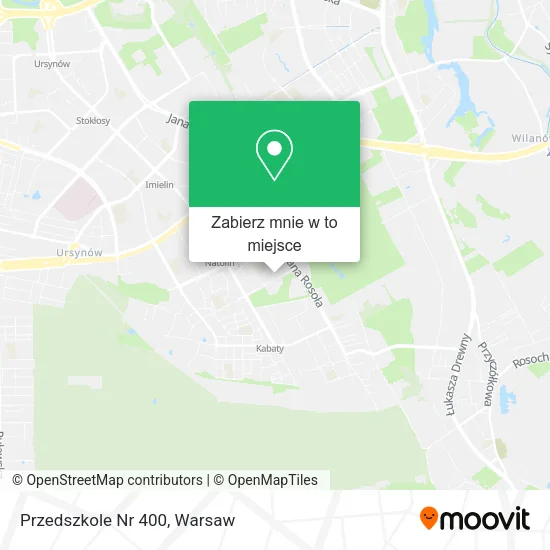 Mapa Przedszkole Nr 400