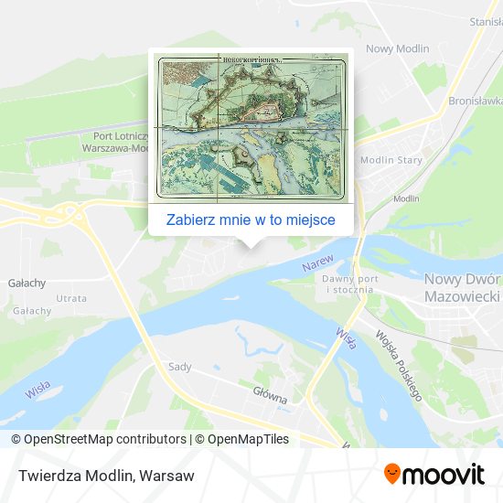 Mapa Twierdza Modlin