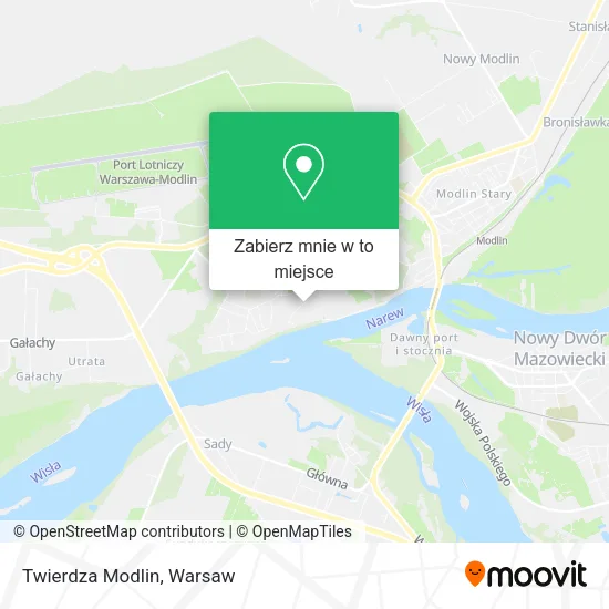 Mapa Twierdza Modlin