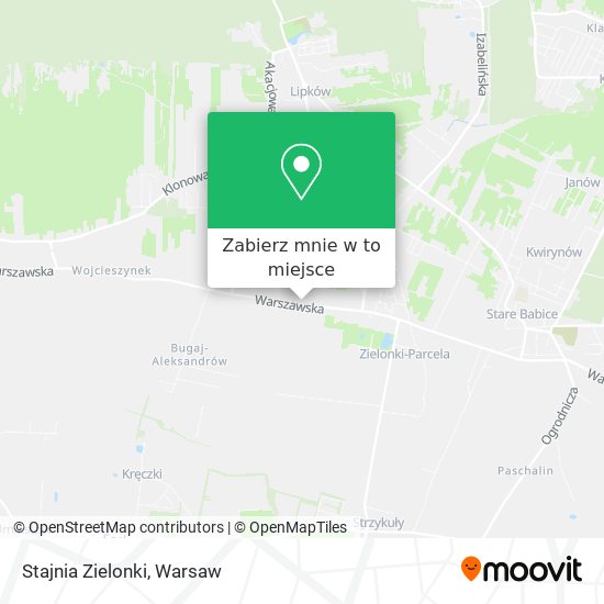 Mapa Stajnia Zielonki