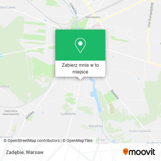 Mapa Zadębie