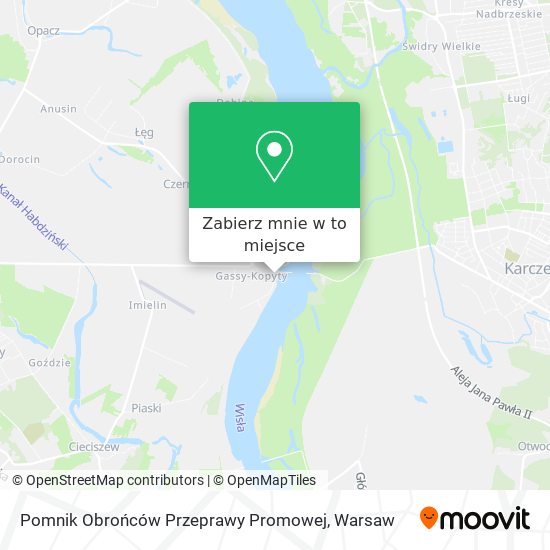 Mapa Pomnik Obrońców Przeprawy Promowej