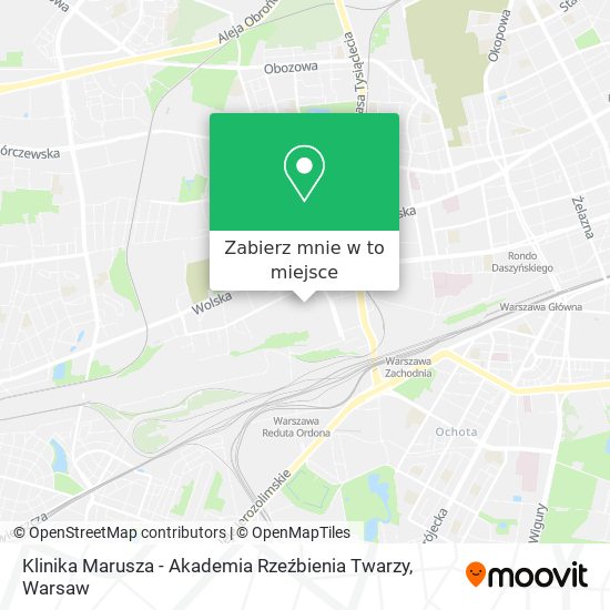 Mapa Klinika Marusza - Akademia Rzeźbienia Twarzy