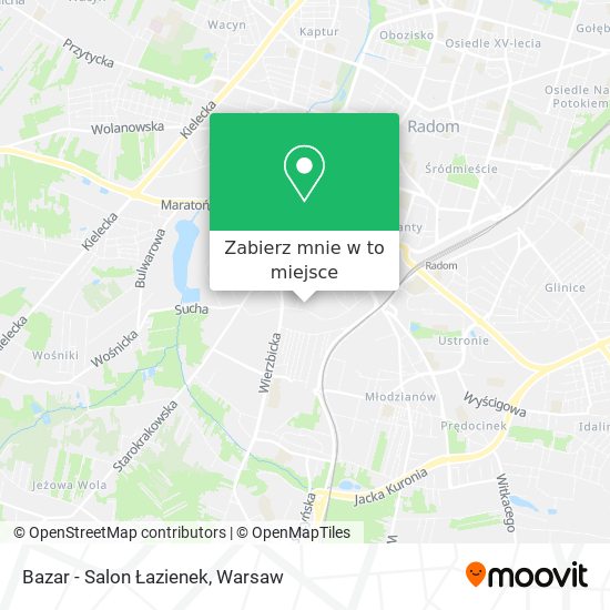 Mapa Bazar - Salon Łazienek