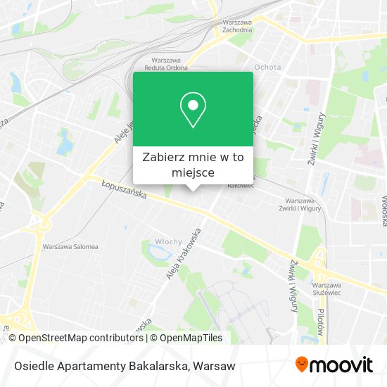 Mapa Osiedle Apartamenty Bakalarska