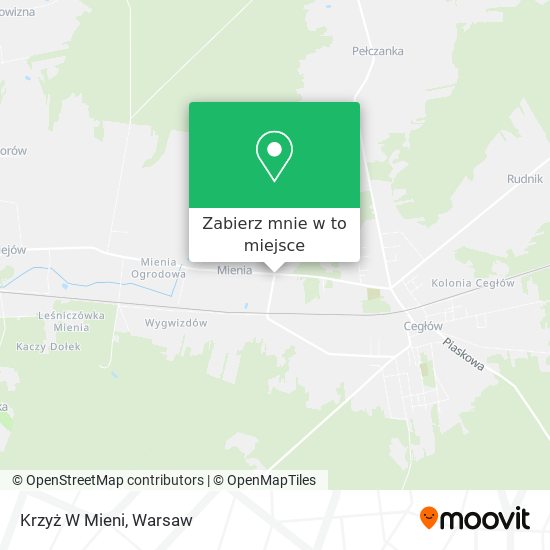 Mapa Krzyż W Mieni