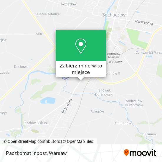 Mapa Paczkomat Inpost